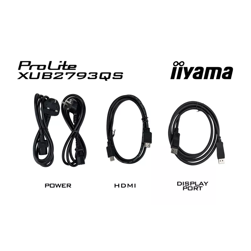 iiyama ProLite XUB2793QS-B7 computer monitor 68.6 cm (27 inch) 2560 x 1440 pixels Quad HD LED Black