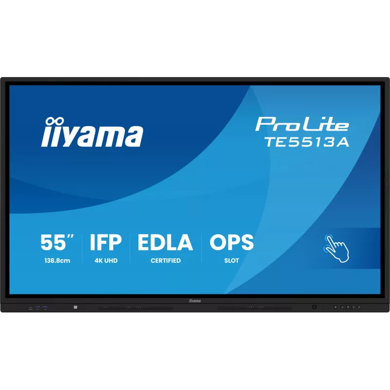Iiyama ProLite TE5513A-B2AG 55 inch 4K UHD Interactive Touch Display with Android 14 EDLA