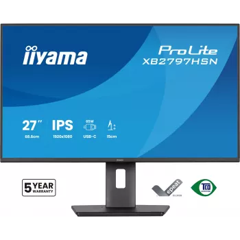 iiyama ProLite XB2797HSN-B1 computer monitor 68.6 cm (27 inch) 1920 x 1080 pixels Full HD LCD Black