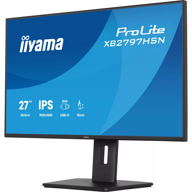 iiyama ProLite XB2797HSN-B1 computer monitor 68.6 cm (27 inch) 1920 x 1080 pixels Full HD LCD Black