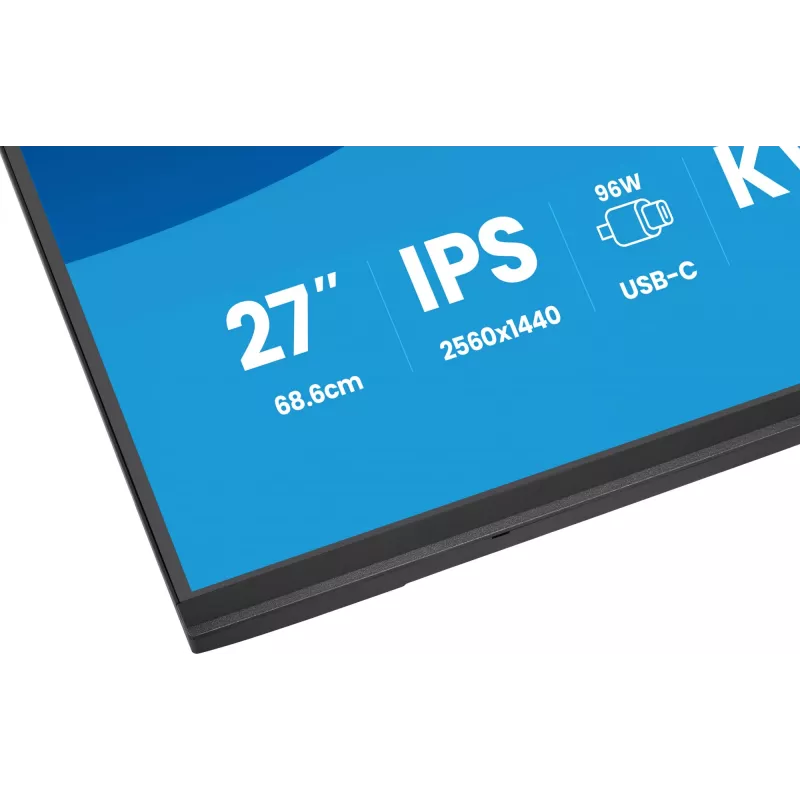 Computer monitor IIYAMA ProLite XB2797QSNP-B1 27 inch (68.6 cm) 2560×1440 QHD LED, 16:9, matt, speakers, USB 3.2 hub, height adjustable, VESA