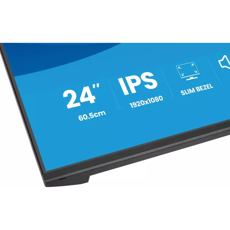 Monitor IIYAMA ProLite X2491HS-B1 23.8 inch (60.5 cm) Full HD IPS LCD, 1920×1080, 178° viewing angles, matt, built-in speakers, VESA, black