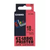 Label-making tape Casio XR-18RD1 Black on red