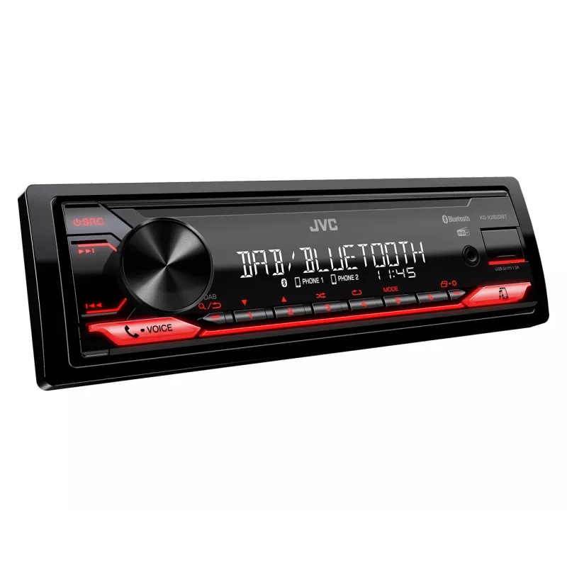 JVC KD-X282DBT car media receiver Black 200 W Bluetooth