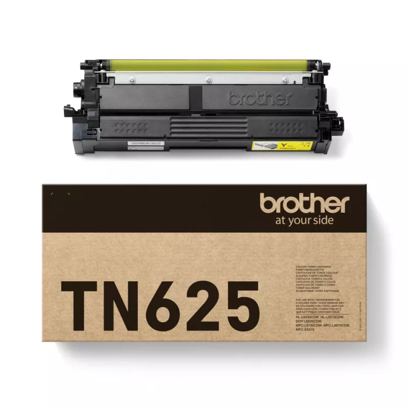 Toner cartridge Brother TN-625Y Yellow original, 1 pc, yield 1800 pages