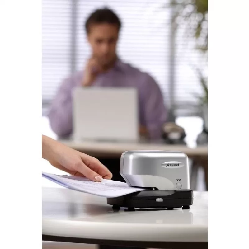 Rexel Stella30 Electric Cartridge Stapler Silver/Black, 30 sheets, 5000 staples, Black, Silver, 215 mm, 196 mm, 138 mm
