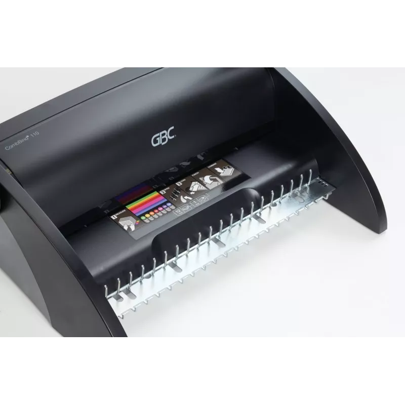 GBC Binding Machine CombBind® C110, Comb binding machine, Manual, 195 sheets, Black