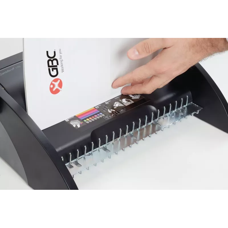 GBC Binding Machine CombBind® C110, Comb binding machine, Manual, 195 sheets, Black