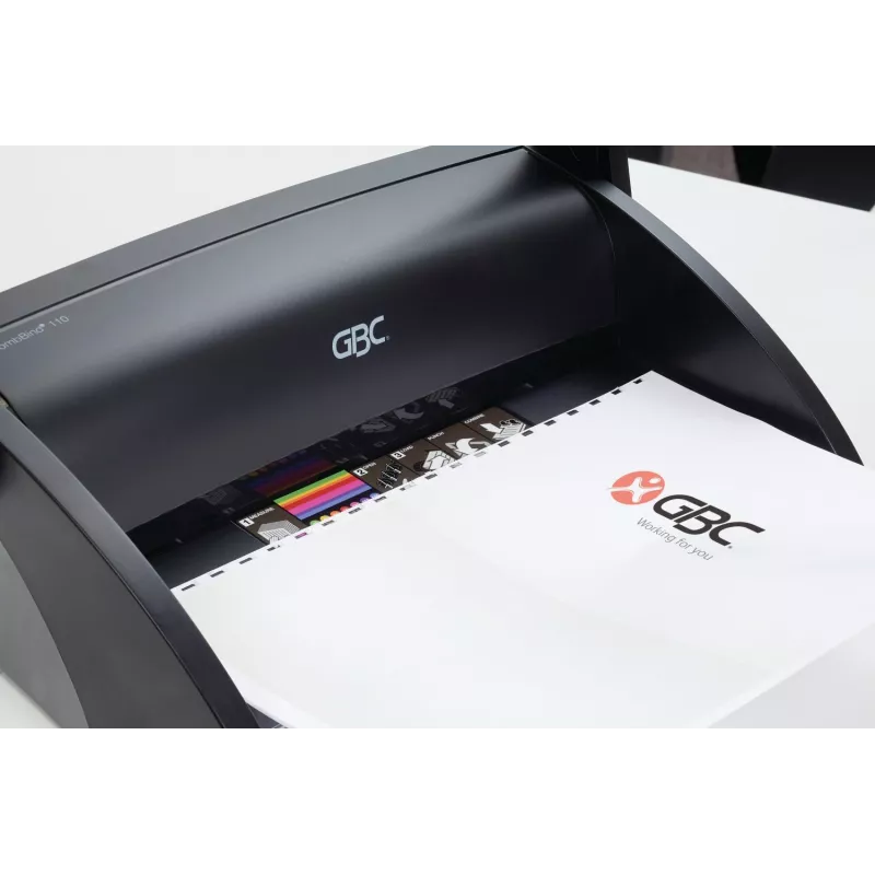 GBC Binding Machine CombBind® C110, Comb binding machine, Manual, 195 sheets, Black