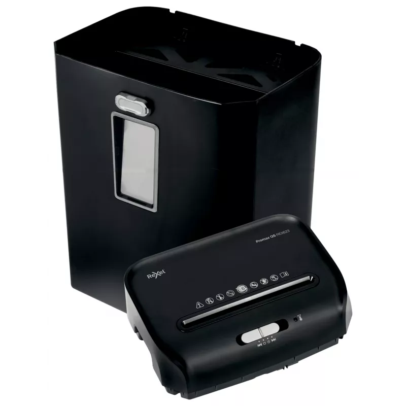 Rexel ProMax REX623 Cross Cut Paper Shredder P4, Cross shredding, 22 cm, 4 x 40 mm, 23 L, 222 sheets, 58 dB