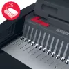 GBC CombBind® CB25E Electric Binding Machine, Comb binding machine, Electric, 390 sheets, Black, Red