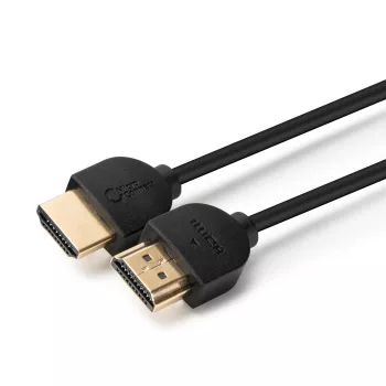 Microconnect 4K HDMI Cable Slim 1m, 1 m, HDMI Type A (Standard), HDMI Type A (Standard), 4096 x 2160 pixels, 3D, Black