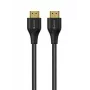 eSTUFF HDMI 2.1 Cable 8K 2m, 2 m, HDMI Type A (Standard), HDMI Type A (Standard), 7680 x 4320 pixels, 3D, Black
