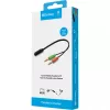 Sandberg Headset converter(mobile) PC, 2 x 3.5mm, Male, 3.5mm, Female, Black