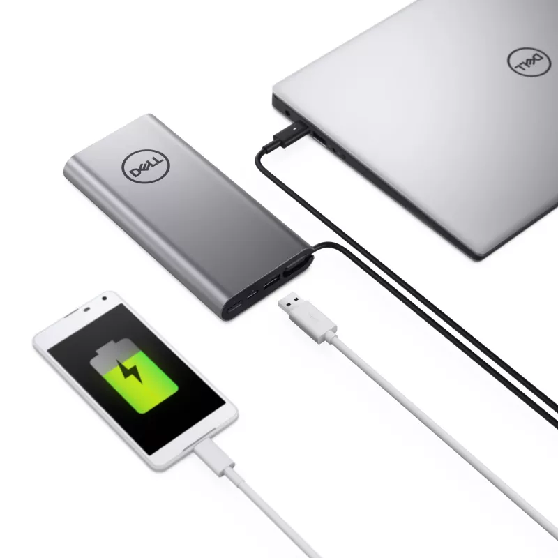 Portable power bank Dell PW7018LC Lithium‑Ion 1x USB‑A output Silver