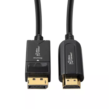 Microconnect DP-HDMI-3000V1.4OP video cable adapter 30 m DisplayPort HDMI Type A (Standard) Black