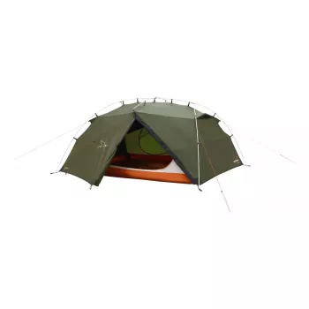 Dome/Igloo tent easy camp Rago 3 — 3-person, dark green, polyester fly & floor, aluminium poles, 220×290 cm, 1.1 m high