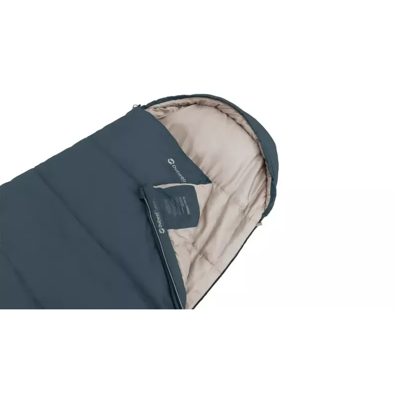 Sleeping bag Outwell 230478 semi-rectangular polyester 2250×850 mm, 1.8 kg, blue