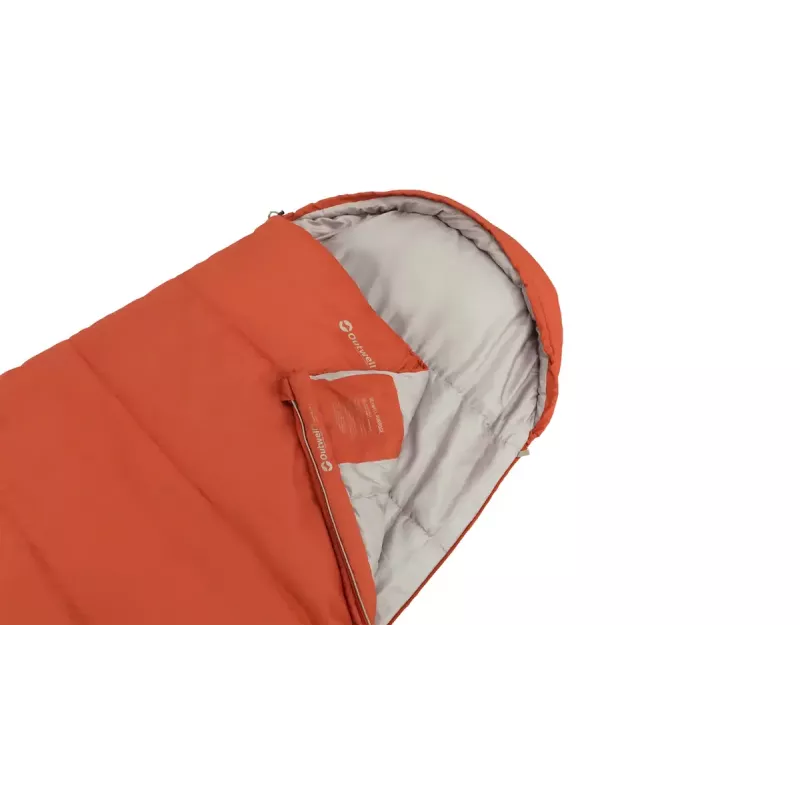 Sleeping bag Outwell 230477 adult semi-rectangular polyester 2250×850 mm 1.8 kg orange
