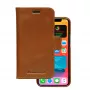 Wallet case dbramante1928 Lynge for iPhone 12 mini (5.4 inch) — Tan, 3 card pockets, desktop stand