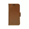 Wallet case dbramante1928 Lynge for iPhone 12 mini (5.4 inch) — Tan, 3 card pockets, desktop stand
