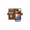 Wallet case dbramante1928 Lynge for iPhone 12 mini (5.4 inch) — Tan, 3 card pockets, desktop stand