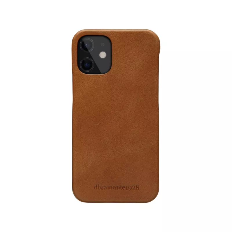 Wallet case dbramante1928 Lynge for iPhone 12 mini (5.4 inch) — Tan, 3 card pockets, desktop stand