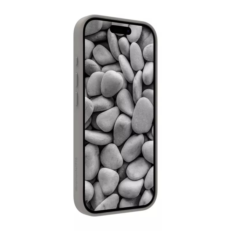 Mobile phone cover dbramante1928 Roskilde MS Kick ICON for Apple iPhone 17, monochrome grey, desktop stand