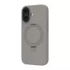 Mobile phone cover dbramante1928 Roskilde MS Kick ICON for Apple iPhone 17, monochrome grey, desktop stand