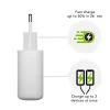 Wall Charger d bramante re-charge Pro — 2× USB-C 25W, 110–240V, White