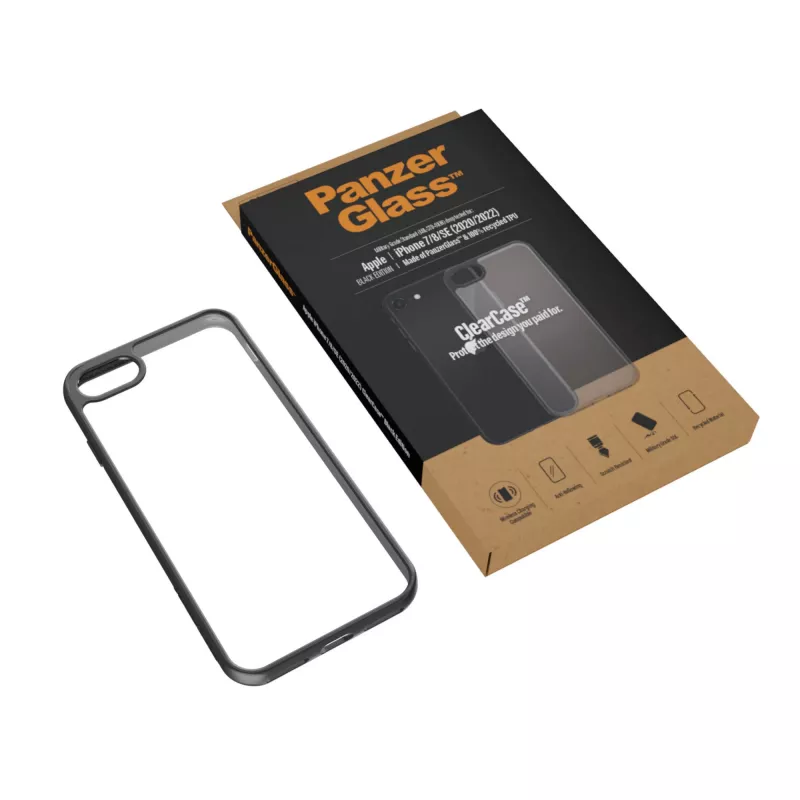 PanzerGlass ® ClearCase iPhone 8 | 7 | SE (2020/2022) | Black