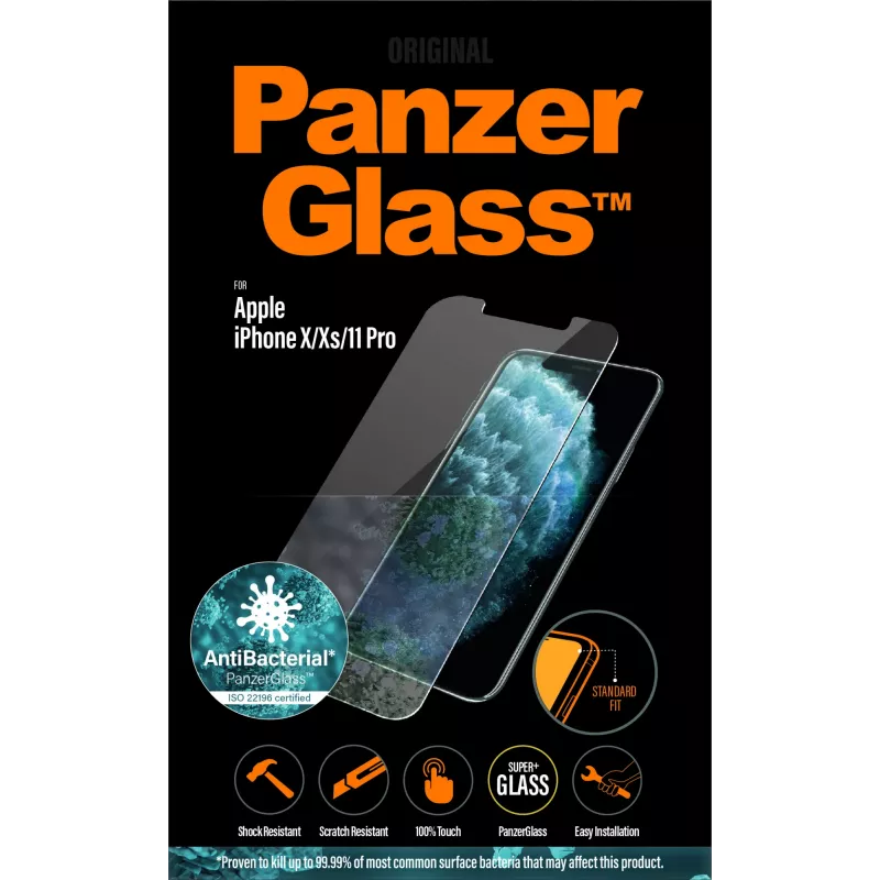 PanzerGlass ® Screen Protector iPhone 11 Pro | Xs | X | Standard Fit