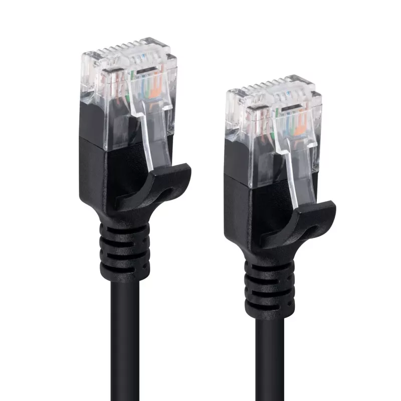 Microconnect V-UTP601S-SLIM networking cable Black 1 m Cat6 U/UTP (UTP)
