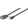 Microconnect HDM192413 video cable adapter 3 m DVI-D HDMI Type A (Standard) Black