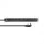 Lanview LVR-3MUK-SPD-UK8 power distribution unit (PDU) 8 AC outlet(s) 1.4U Black