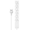 Microconnect MC-GRU0607DKW power extension 7 m 6 AC outlet(s) Indoor White
