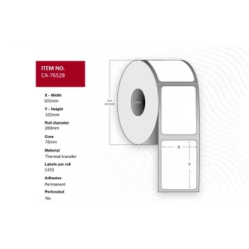 Capture CA-76528 printer label