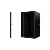 Lanview RWP20U45BL-D rack cabinet 20U Wall mounted rack Black