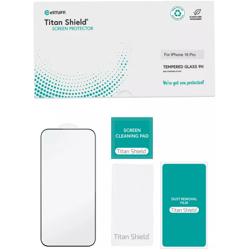 eSTUFF ES501423-10BULK mobile phone screen/back protector Clear screen protector Apple 10 pc(s)