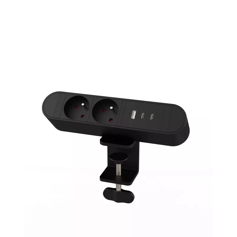 MicroConnect MC-MDPS-FR2-30W multi desktop power socket, 2 outlets, 30W