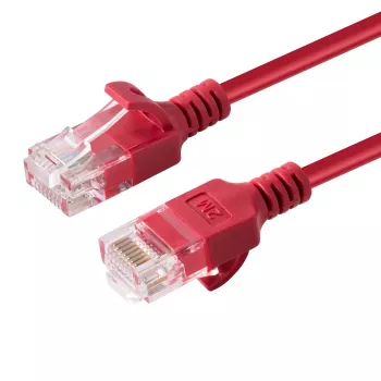 Microconnect V-UTP6A0015R-SLIM networking cable Red 0.15 m Cat6a U/UTP (UTP)