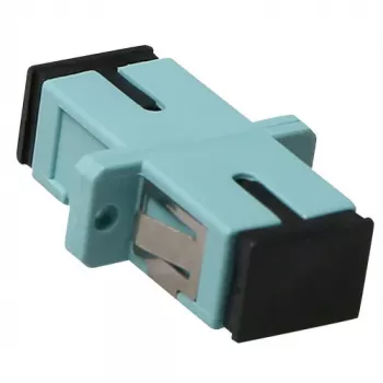 ACT Fiber optic SC-SC simplex adapter OM3, SC/SC, Aqua colour, Zirconia ceramic, 1 pc(s)