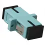 ACT Fiber optic SC-SC simplex adapter OM3, SC/SC, Aqua colour, Zirconia ceramic, 1 pc(s)