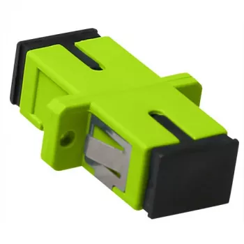 ACT Fiber optic SC-SC simplex adapter multimode OM5, SC/SC, Green, Multi-mode, Zirconia ceramic, OM5, 1 pc(s)