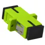 ACT Fiber optic SC-SC simplex adapter multimode OM5, SC/SC, Green, Multi-mode, Zirconia ceramic, OM5, 1 pc(s)