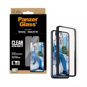 PanzerGlass Screen Protector Ultra-Wide Fit for Samsung Galaxy A37 5G — Clear, scratch-resistant
