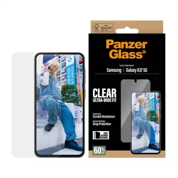 PanzerGlass Screen Protector Ultra-Wide Fit for Samsung Galaxy A37 5G — Clear, scratch-resistant