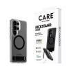 PanzerGlass CARE™ Urban Explorer Case for Samsung Galaxy S26 Ultra — Transparent cover with black kickstand and Qi support