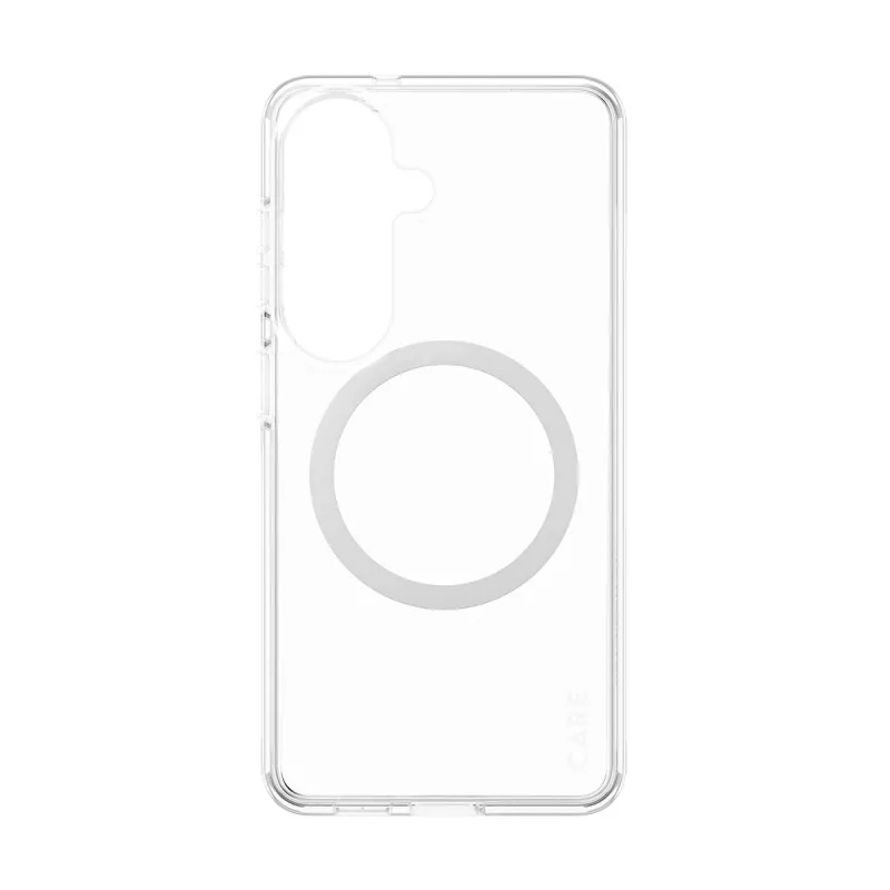 PanzerGlass CARE™ Urban Explorer Case for Samsung Galaxy S26 — Transparent cover with White Qi support