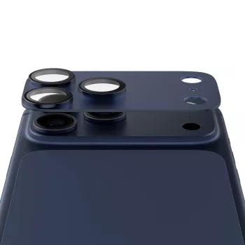 Camera protector PanzerGlass Fender Deep Blue for iPhone 17 Pro Max, silicone, scratch- and shock-resistant